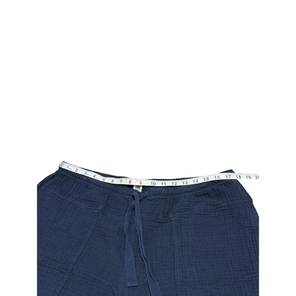 Madewell Lightspun Pull-On Mid-Rise Jogger Pants XL Navy Cotton Gauze  Lounge - Picture 4 of 12
